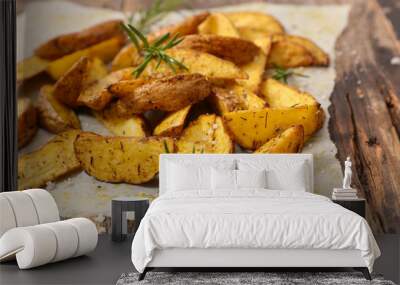 roasted potato and herbs Wall mural