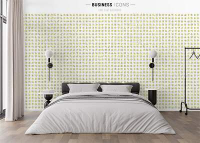 Set Linear Icons of Business Wall mural