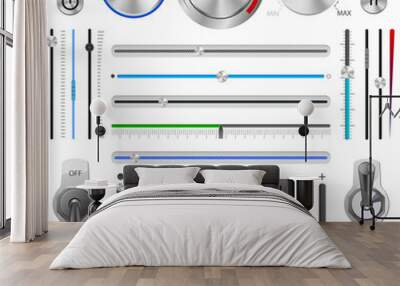 Vector UI Dials Set Wall mural