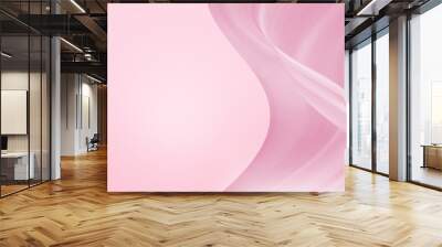 Soft light pink background with curve pattern graphics for digital design web template background backdrop wallpaper Wall mural