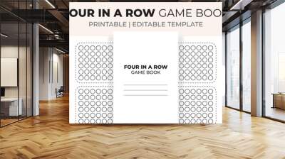 Four in a Row Game Book Wall mural