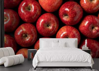 A lot of apples spread all over the screen. Wall mural