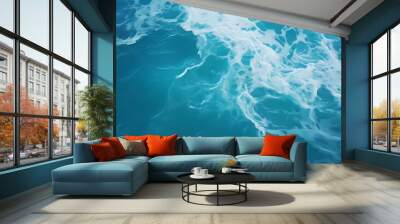 Abstract beautiful beach background with crystal clear water Wall mural