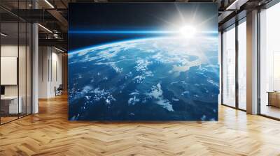 earth in space Wall mural