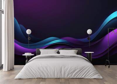 lilac, purple, dark blue glowing grainy gradient background noise texture wallpaper Wall mural