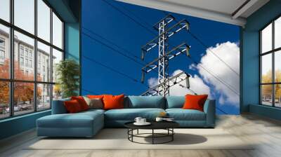 High voltage tower Wall mural