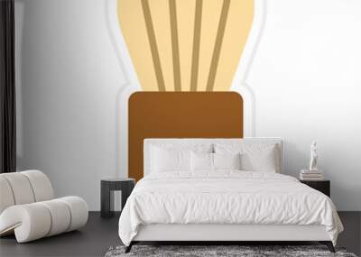 Brush Icon Wall mural