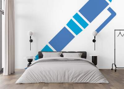 Fountain Pen Glyph Two Color Icon Wall mural