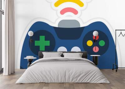 Gamepad Sticker Icon Wall mural