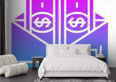 Paycheck Icon Wall mural