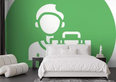 Self employed Icon Wall mural