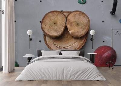 wood smille  Wall mural