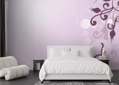 floral background Wall mural