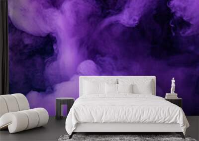 purple smoke background with dramatic mood and texture Wall mural