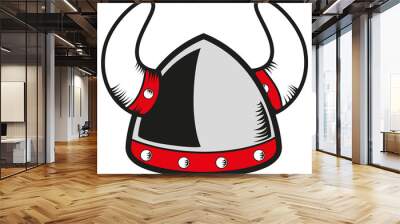 helmet wiking Wall mural