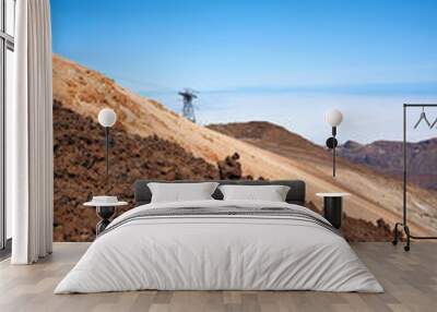 Mount Teide volcanic landscape, Tenerife, Spain. Wall mural