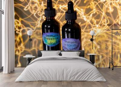 creative tincture in glass bottle Wall mural