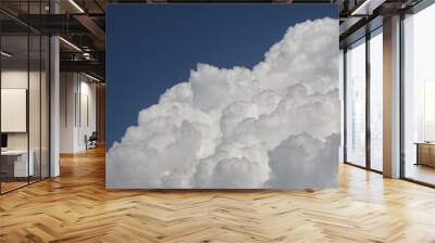 White clouds with blue sky 2 Wall mural