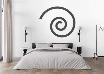 spiral icon vector from editing tools collection. Thin line spiral outline icon vector illustration. Outline, thin line spiral icon for website design and mobile, app development. Wall mural