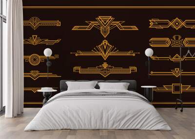 Art Deco Border Set Wall mural