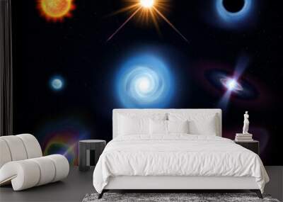 Celestial Bodies Lifespan Set Wall mural