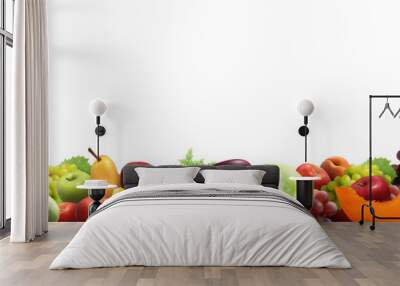 Fruits And Vegetables Horizontal Composition Wall mural