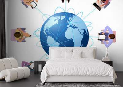 Global concept Wall mural