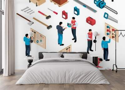 Hardware Shop Set Wall mural