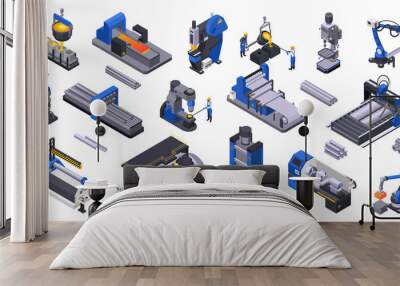 Metal Industry Set Wall mural