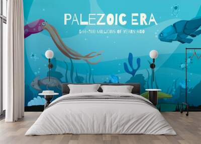 Paleozoic Era Composition Wall mural