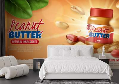 Peanut Butter Advertising Poster Wall mural