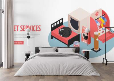 Pet Services Web Page  Wall mural