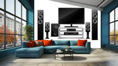 Realistic Home Theater Concept Wall mural