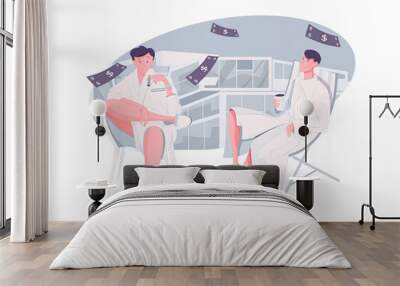 Rolling In Cash Composition Wall mural