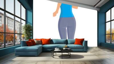 Running girl Wall mural