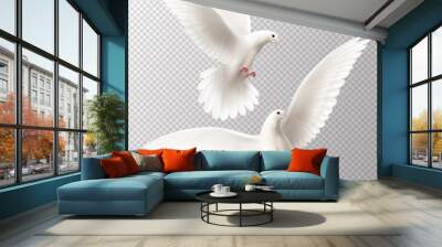 White Dove Set Wall mural