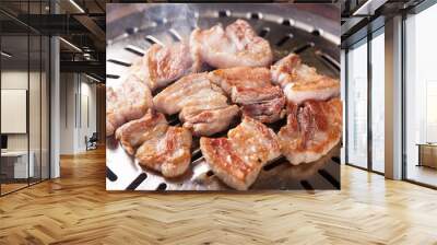 grilled pork belly Wall mural