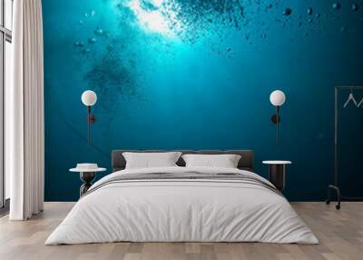 underwater scene with shipwreck Wall mural