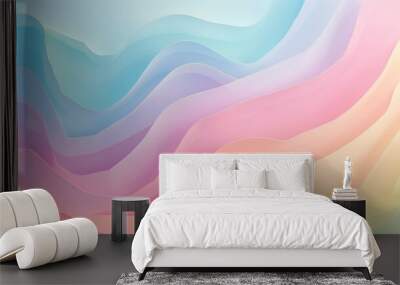 rainbow pastel abstract background desktop wallpaper rainbow banner pride month background colorful shapes Wall mural