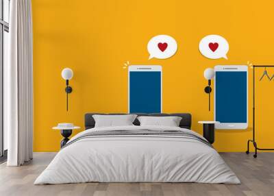 online dating app Wall mural