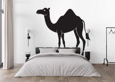 Camel silhouette vector illustration, Camel silhouette vector Wall mural