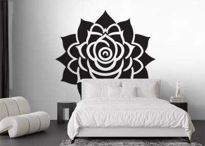 Mandala Design art work  silhouette vector illustration Wall mural