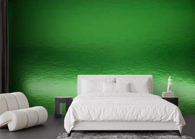 Green metallic textured background Wall mural