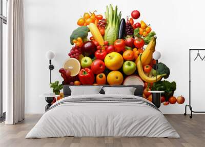 Healthy Food Png Transparent background Wall mural