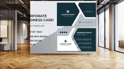 Corporate Business card Design. Wall mural