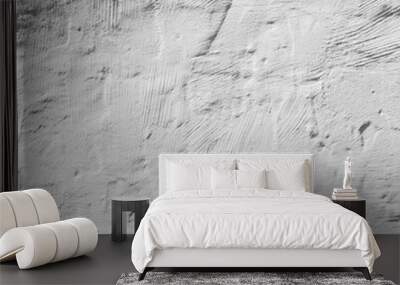 Stucco white wall background or texture Wall mural