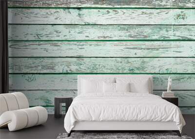 the green wood texture with natural patterns Wall mural