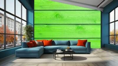 the green wood texture with natural patterns Wall mural