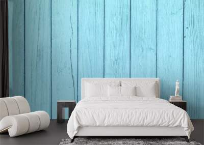 The old blue wood texture with natural patterns Wall mural