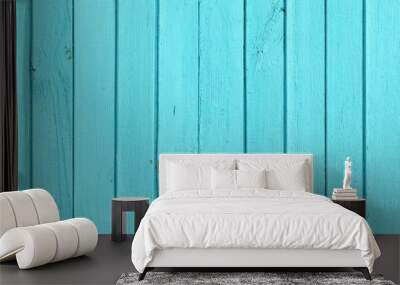 The old blue wood texture with natural patterns Wall mural